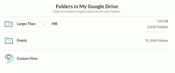 Number of Empty Folders in Google Drive