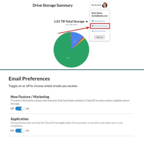 Email Preferences for Filerev