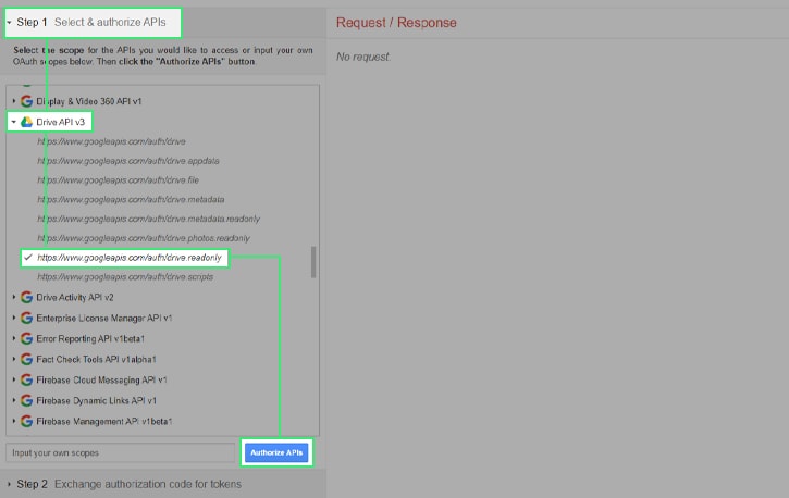 Authorize Drive Read Only