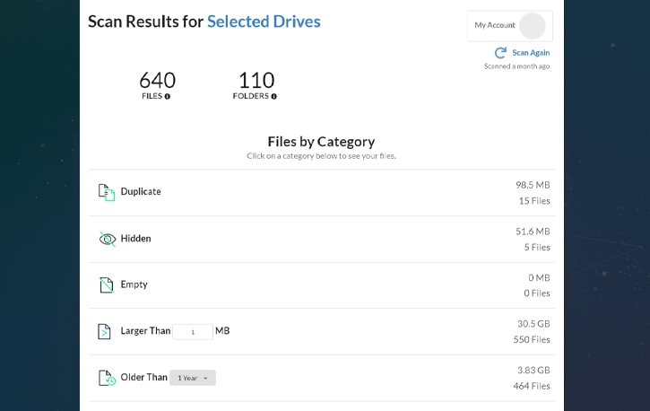 Free Up Space Using Filerev