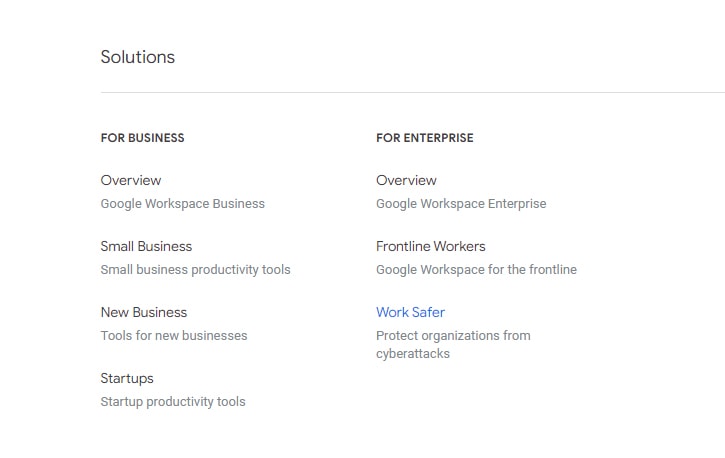 Google Workspace Solutions for Business & Enterprise
