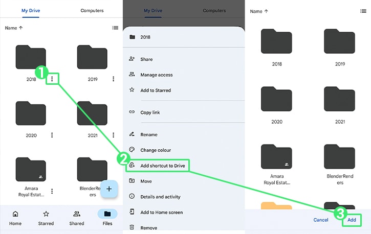 Creating a Shortcut on Android