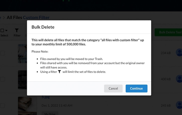 Bulk Delete Tool