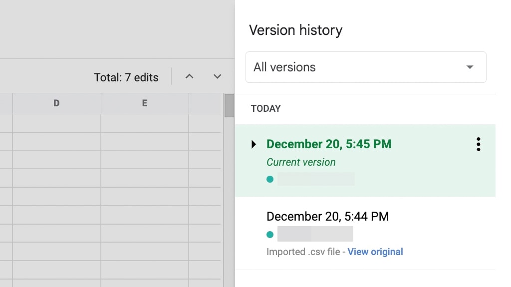 Duplicate Versions in Google Drive