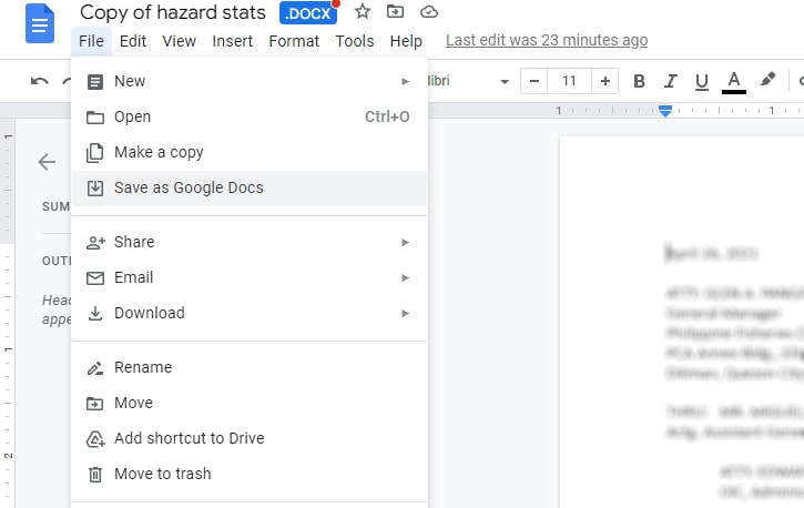 "Save as" in Google Drive creates a duplicate file