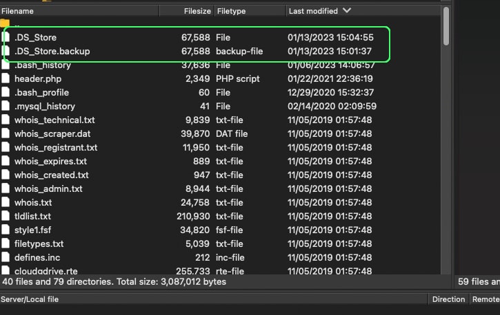 Deleting DS_Drive File Regenerates