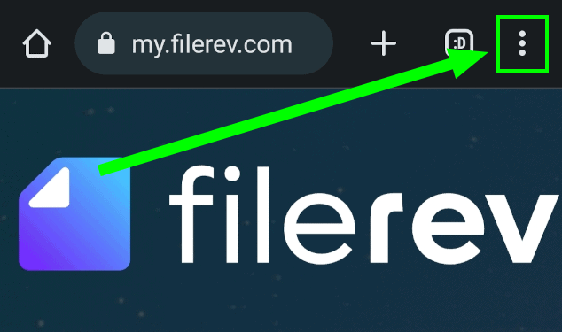 Save Filerev to Mobile Desktop