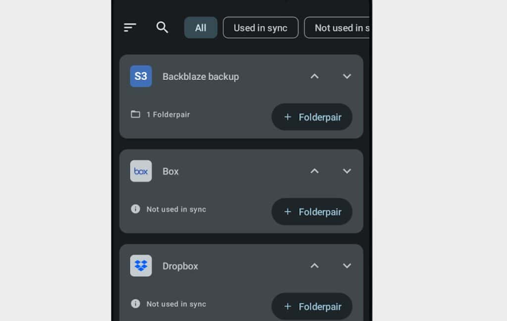 Folder Pair Feature