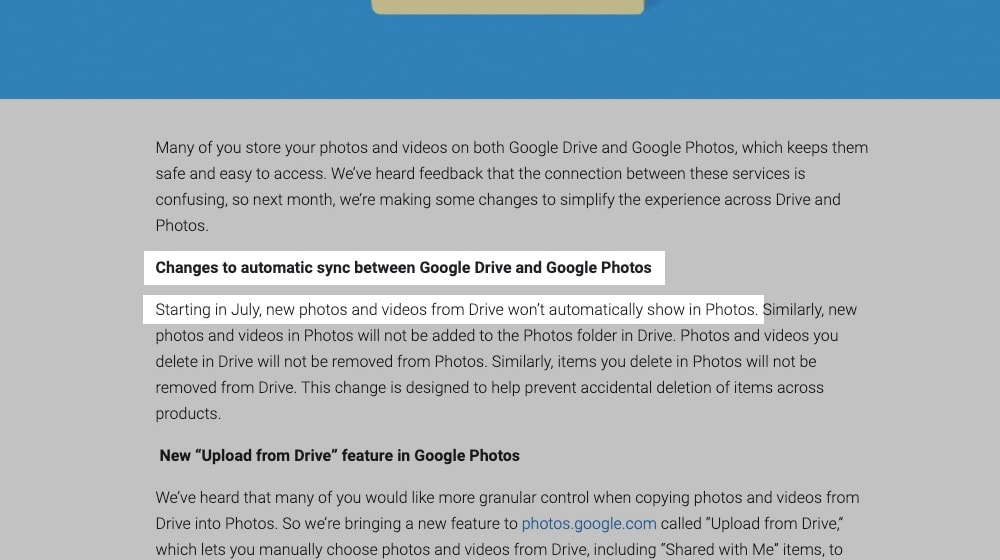 Google Drive in Photos