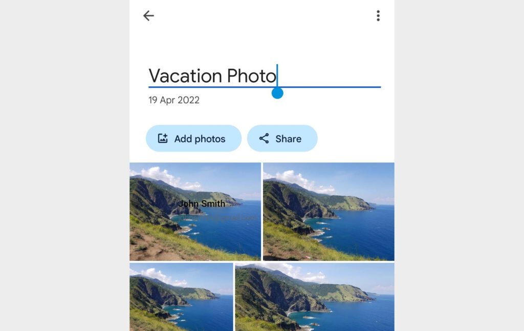 Folders in Google Photos