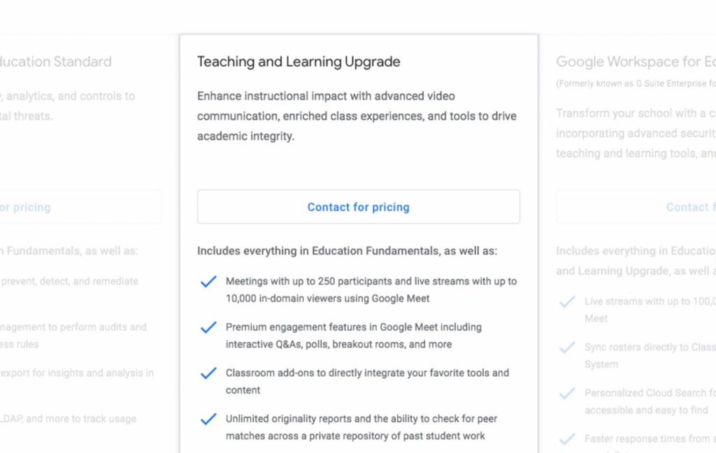 Teaching and Learning Upgrade