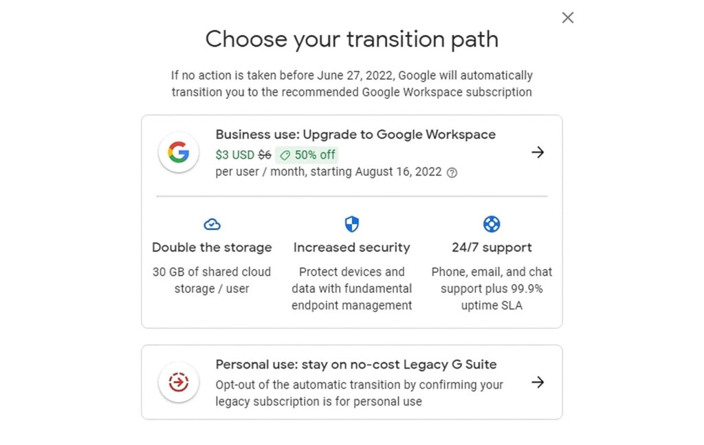 Transition Path on Drive