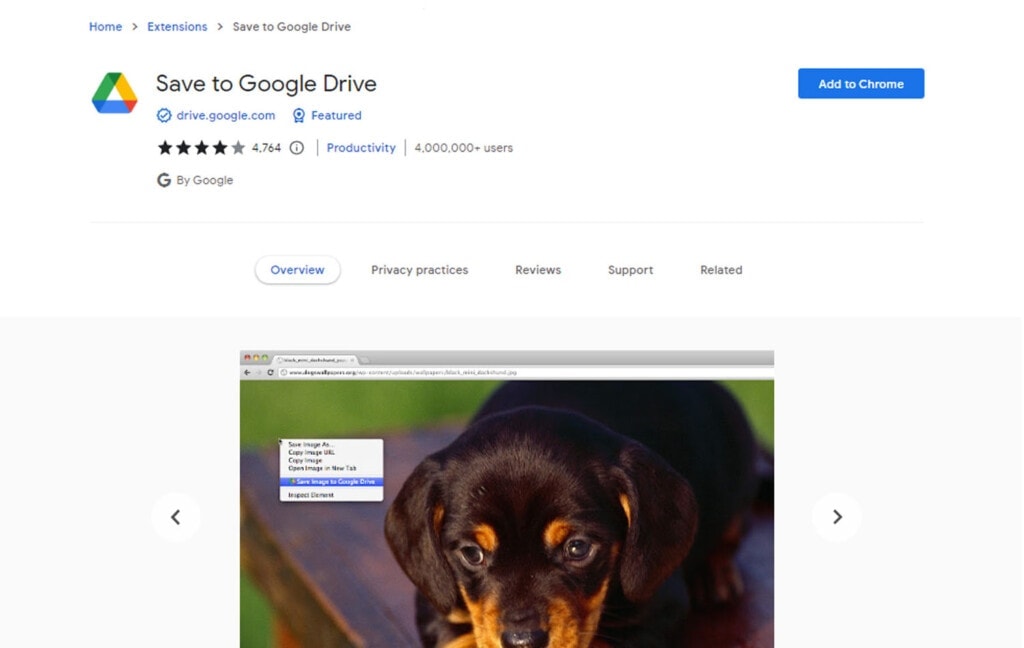 Save to Google Drive