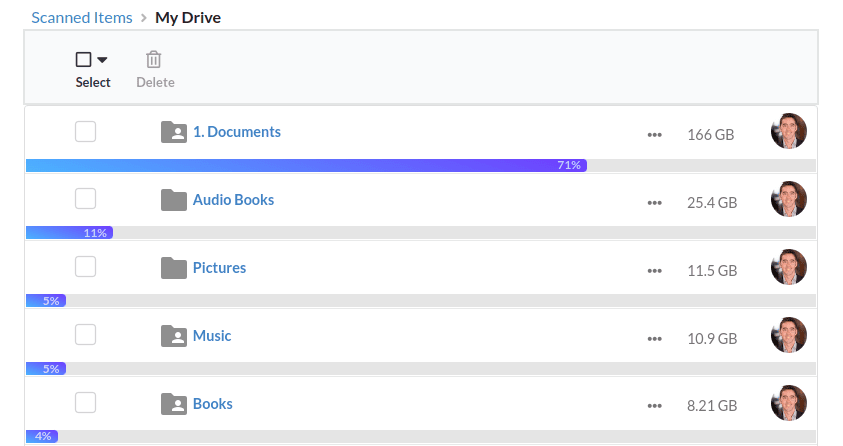 Storage Analyzer (disk usage) for Google Drive