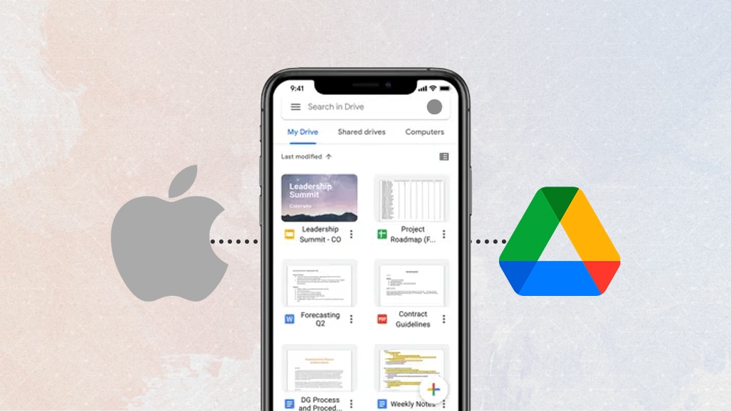 Google Drive an iPhone