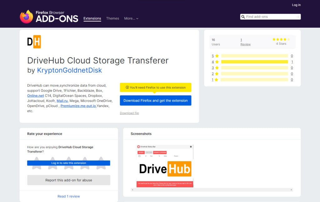 DriveHub Cloud Storage Transferer