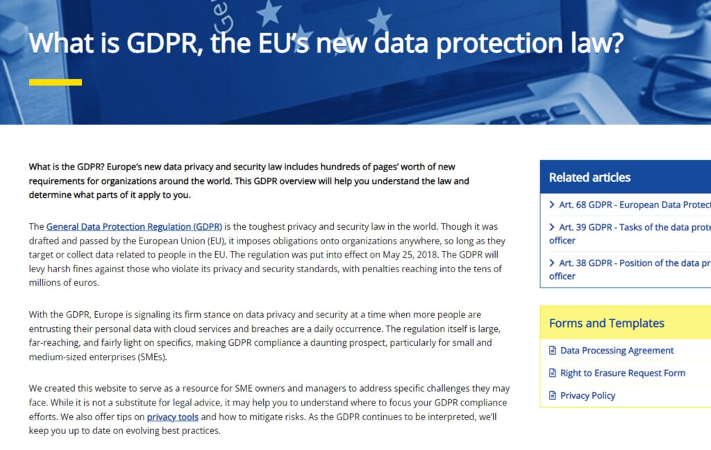 What is GDPR