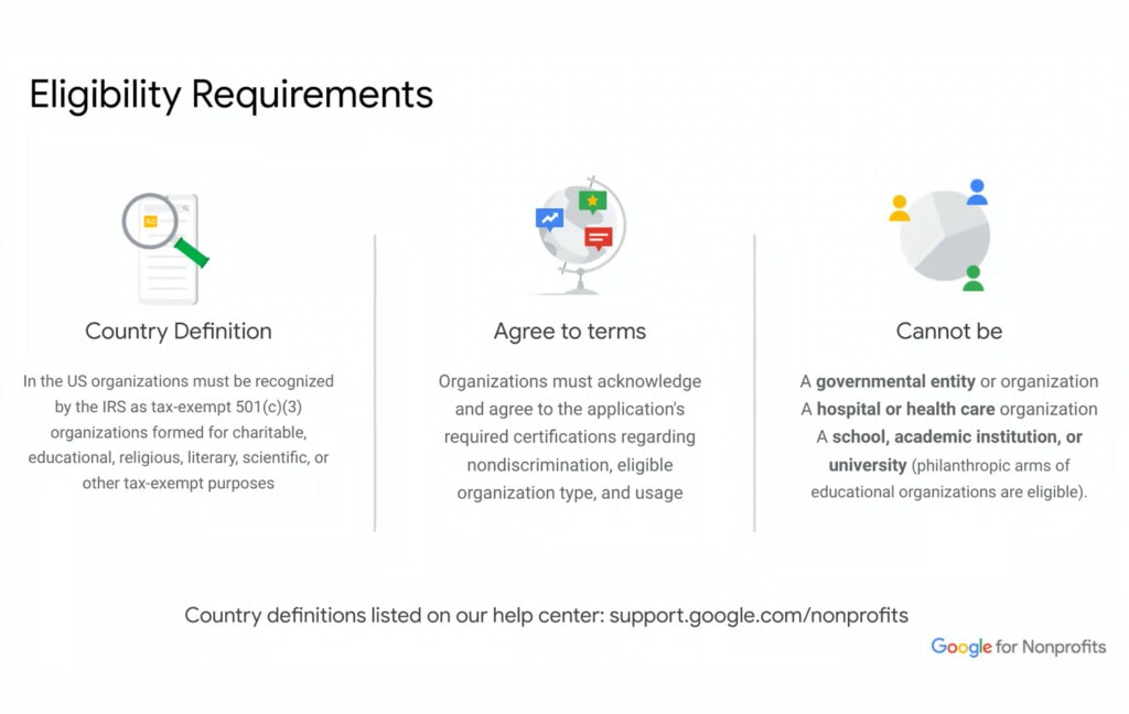 Google Workspace For Nonprofits Eligibility Requirements