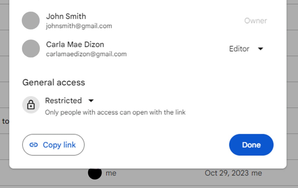 Restricted Google Drive Access