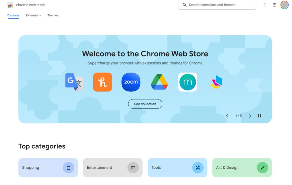 The Chrome Web Store