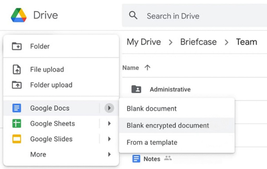 Enforced Google Drive File Encryption