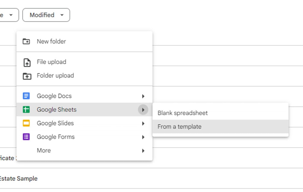 Creating New Sheets from Drive