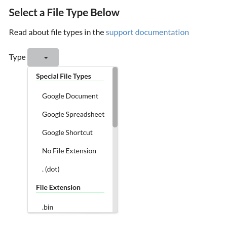 View Your Google Drive Files by Extension