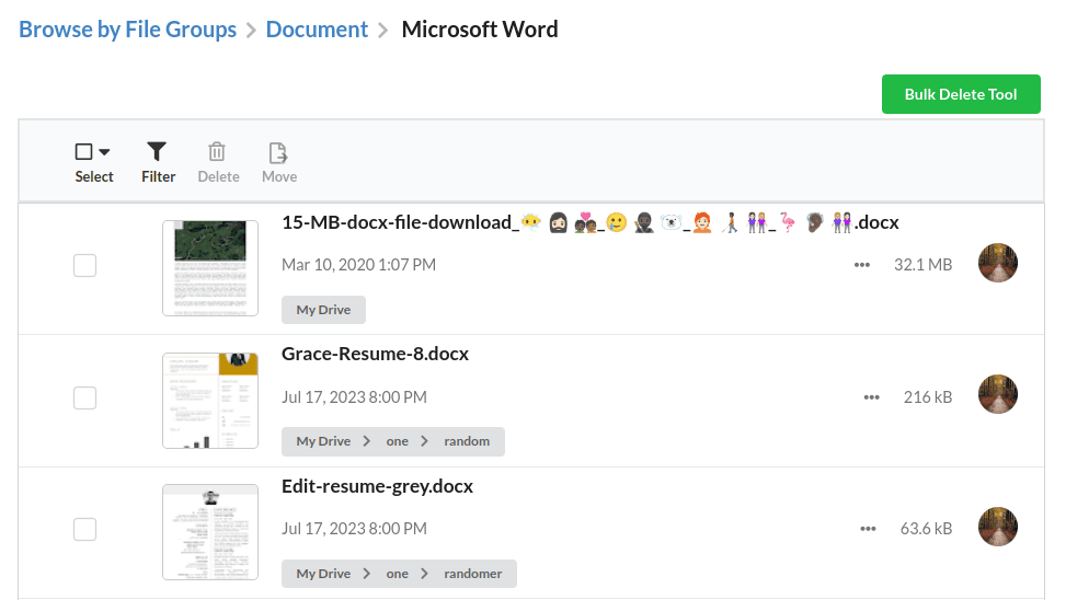 View your Microsoft Word documents in Google Drive
