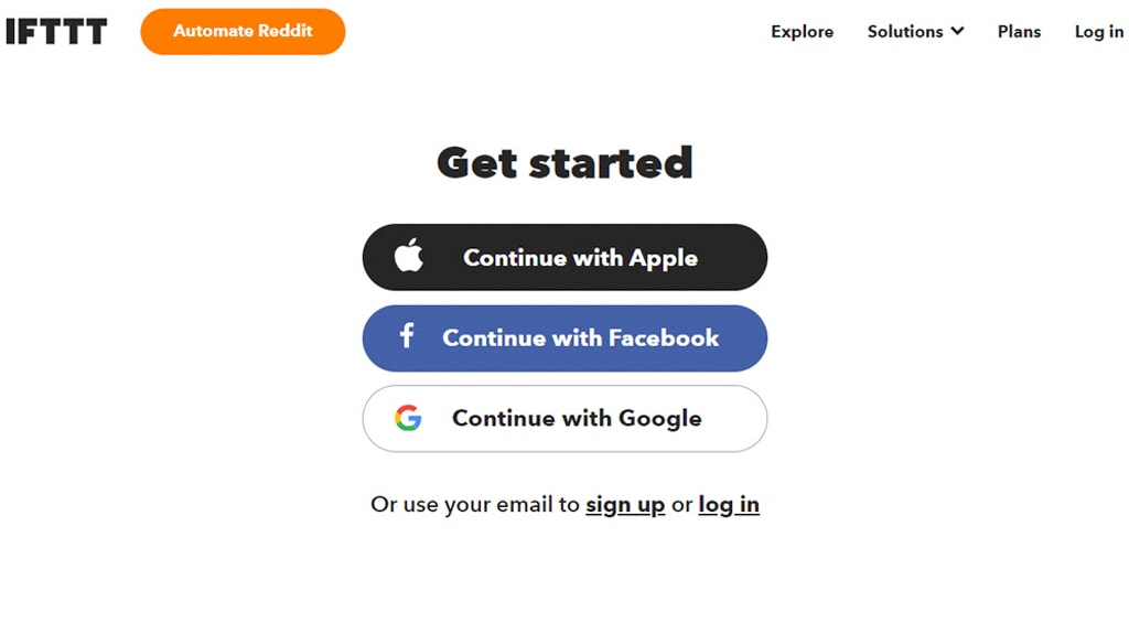 Creating an IFTTT Account