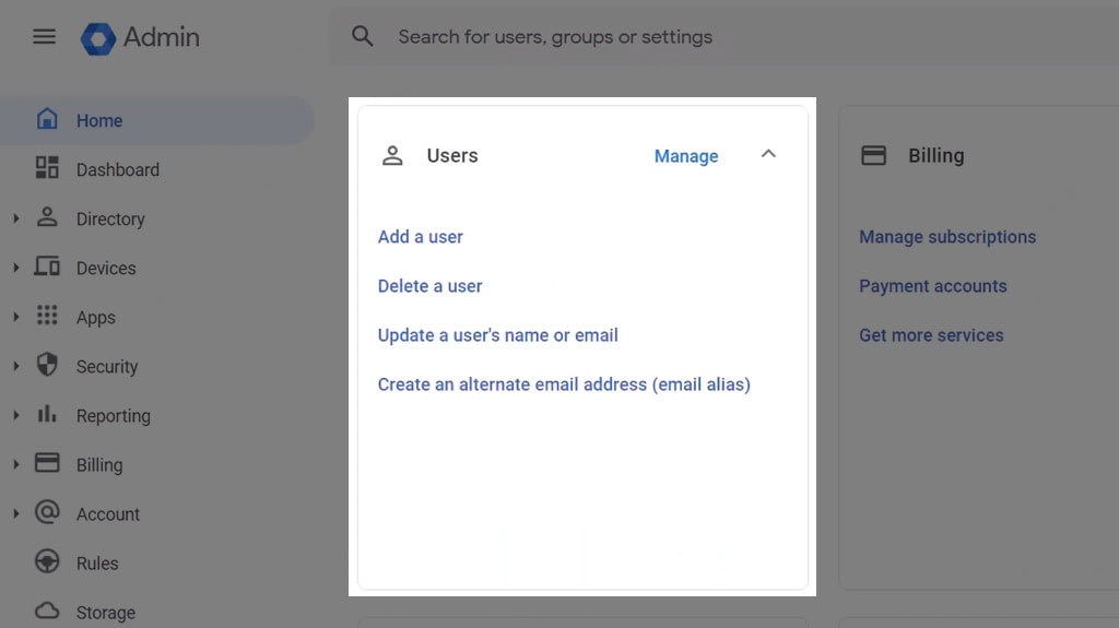 Adding Users to a Google Admin Console