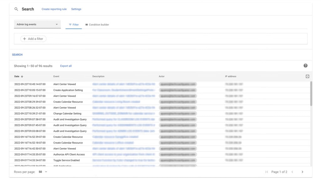 Monitoring Shared Drive Events