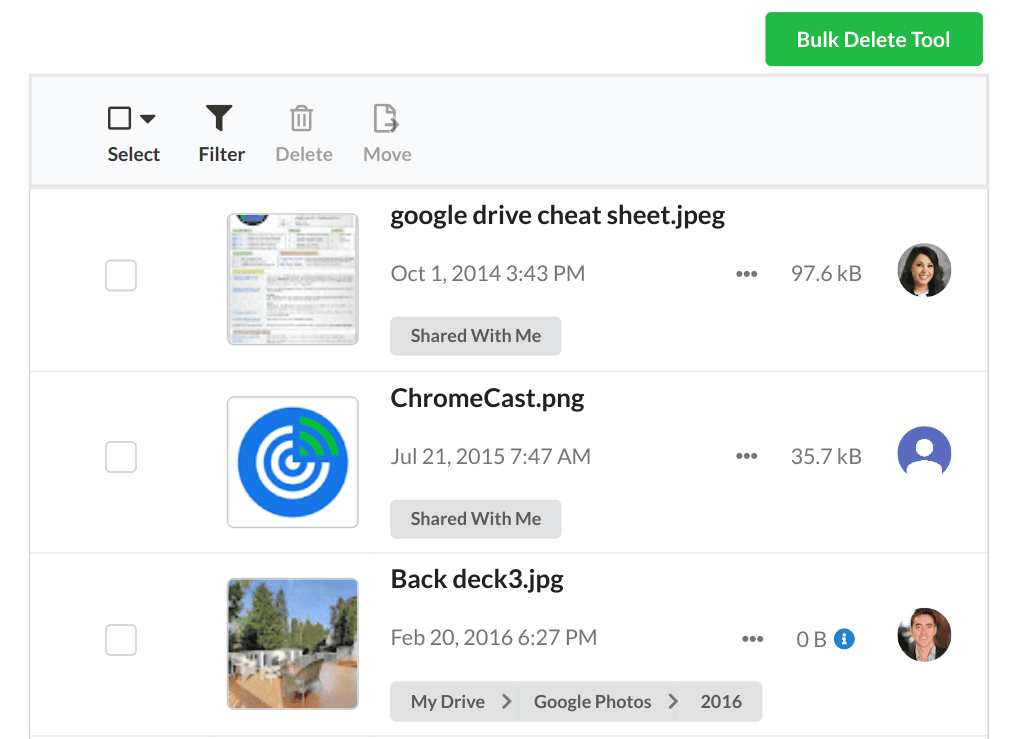 View Old Files in Google Drive